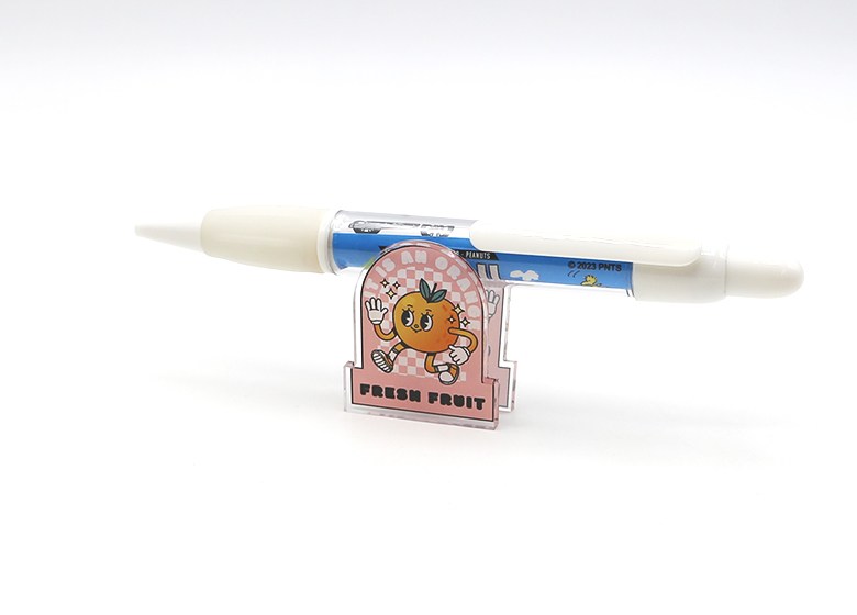 ペンを挟んで使える両面アクリルクリップ