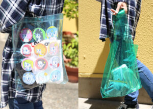 クリアビニールバッグのオリジナルを小ロットで印刷製造【形状豊富】